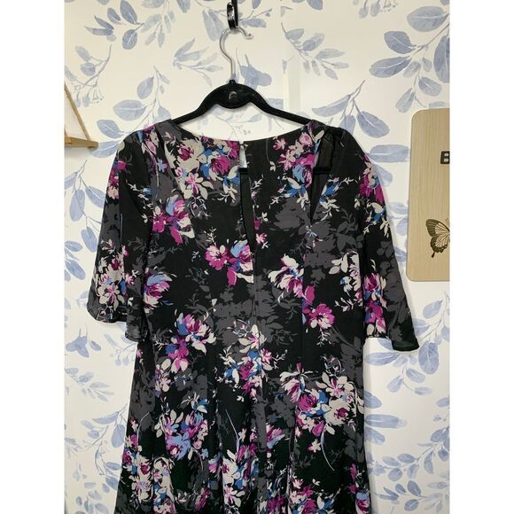 Torrid Size 10 Floral Short Sleeve Dress - Picture 7 of 8